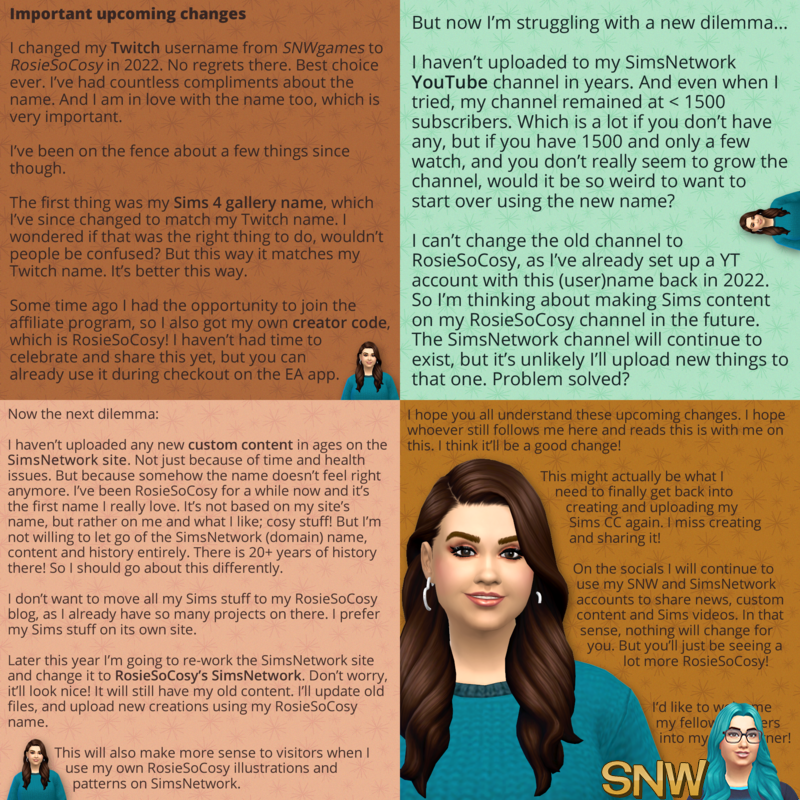 Important upcoming changes regarding SimsNetwork