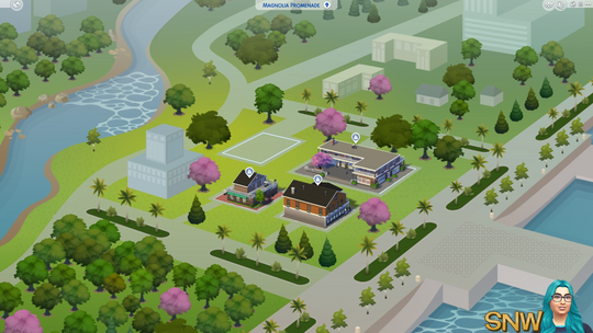 The Sims 4: Magnolia Promenade world