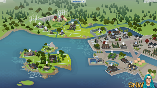 The Sims 4: Windenburg world